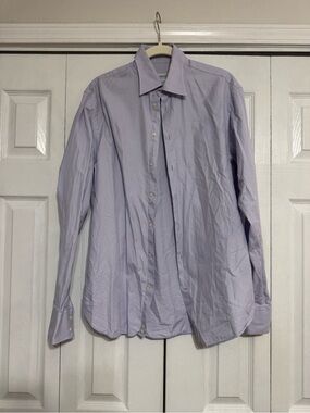 Light purple Armani collezioni button up
